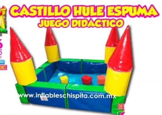Castillo de hule espuma, juego didáctico
